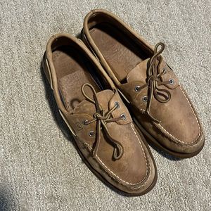 Leather Sperry Topsider boat shoes